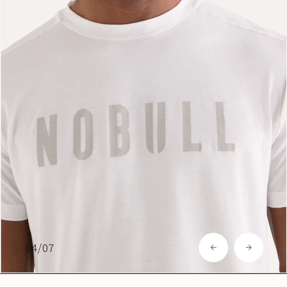 NOBULL White Men's T-Shirt